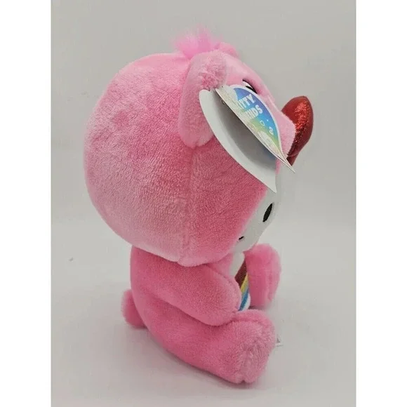 Hello Kitty in Cheer Bear costume - Sanrio x CareBear 9" Plush - NWT - Picture 4 of 12